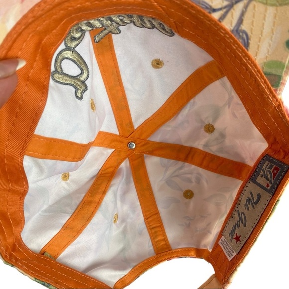 The Game "Daytona Beach" Floral Florida Yellow Strap Patch Logo Hat I OSFM - Picture 5 of 9